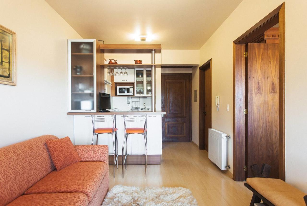 Belo Apartamento E Completo No Centro Com Vista Gramado Esterno foto